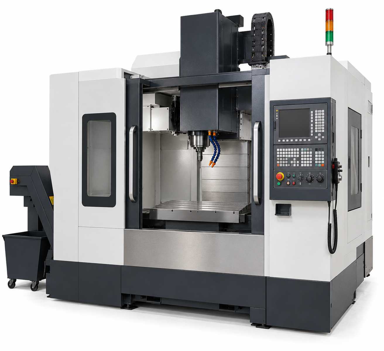 Industrial CNC Vertical Machining Center for Precision Metal Cutting, Milling and Manufacturing Applications