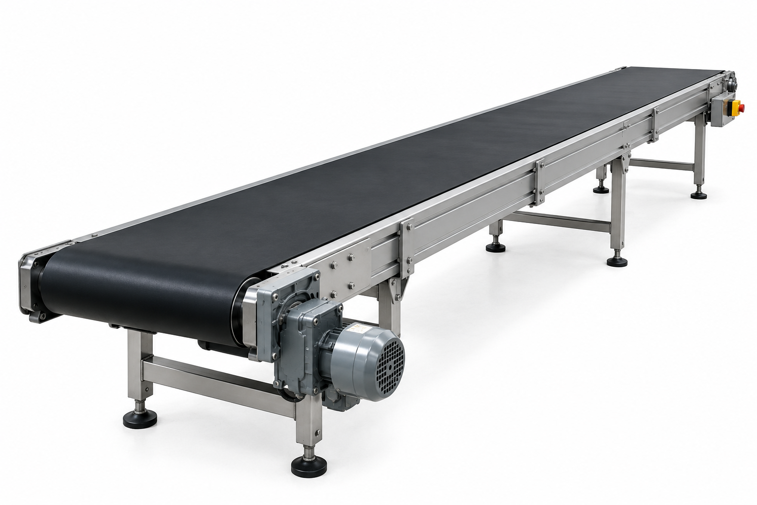 Industrial Belt Conveyor System for Factory Production, Warehouse and Material Handling Operations