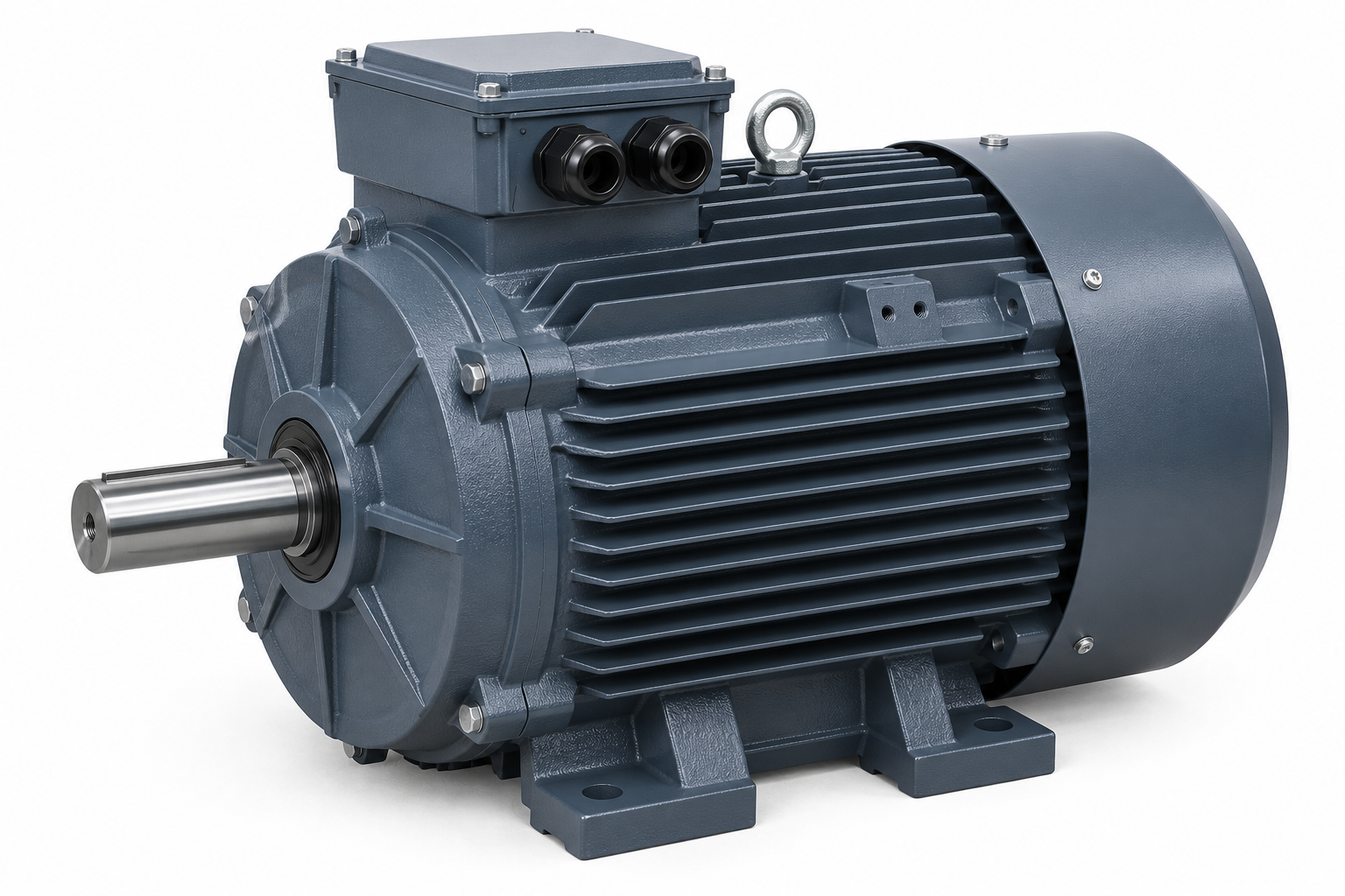 Three-Phase Industrial AC Electric Motor for Pumps, Conveyors, Compressors and Manufacturing Machinery